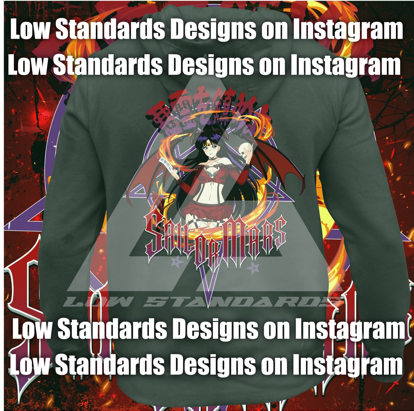 Succubus Sailor Mars Shirt & Hoodie