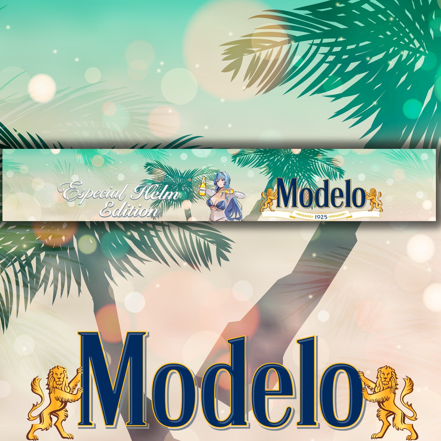 Summer Time Helm Windshield Banner