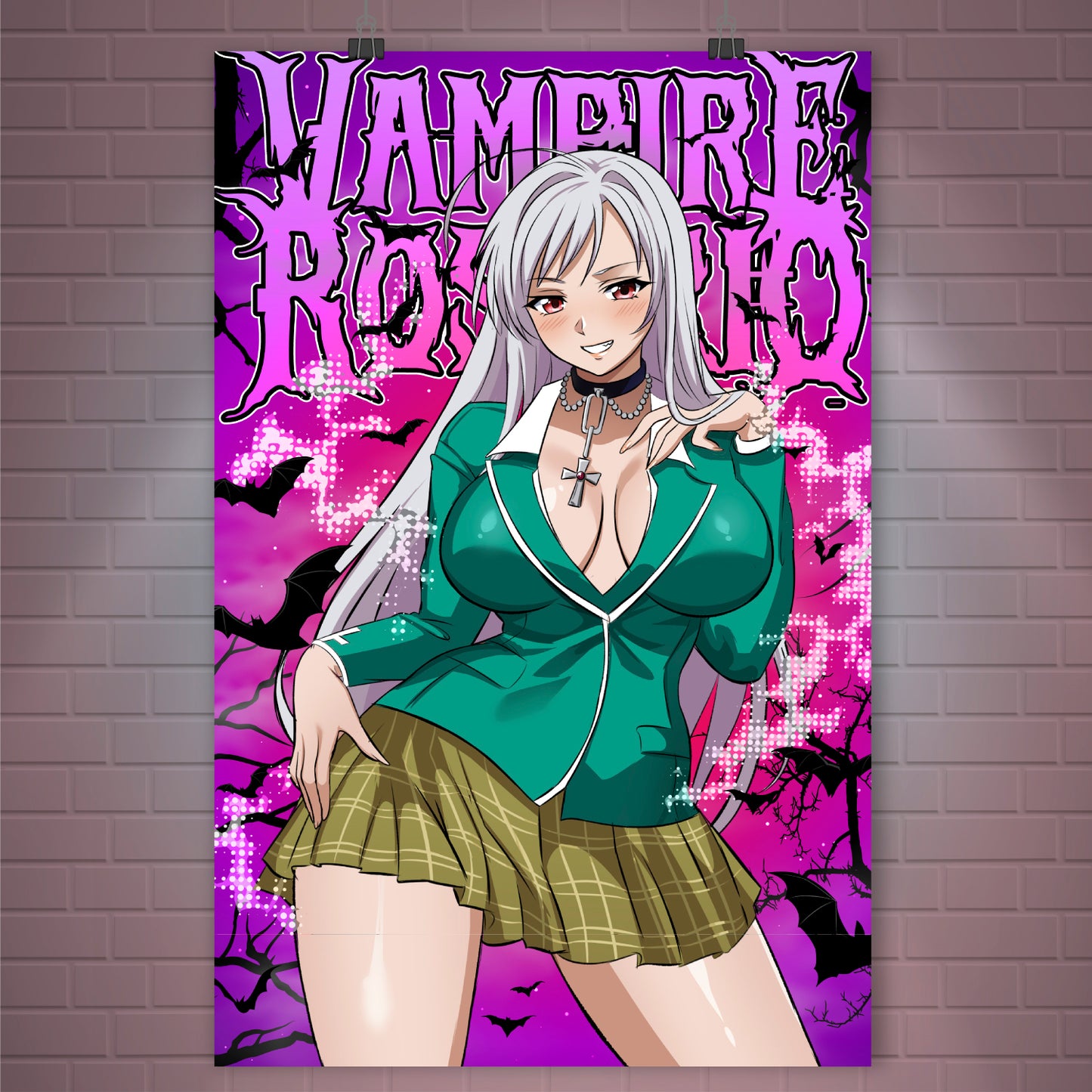 Vampire Rosario Seductive Moka <3 Poster / Wall Banner