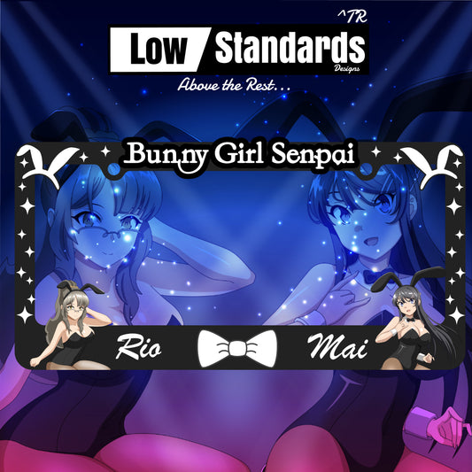 Bunny Girl Senpai License Plate Frame