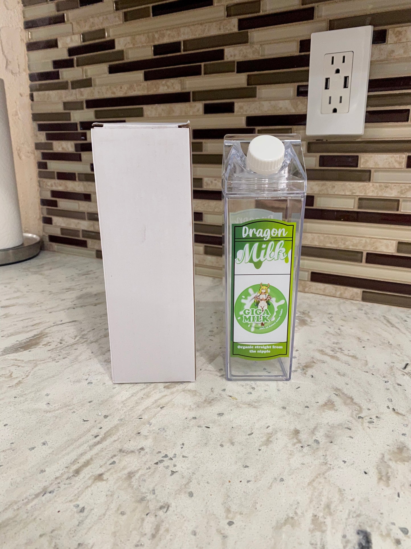 Locoa Milk Carton Water Bottle