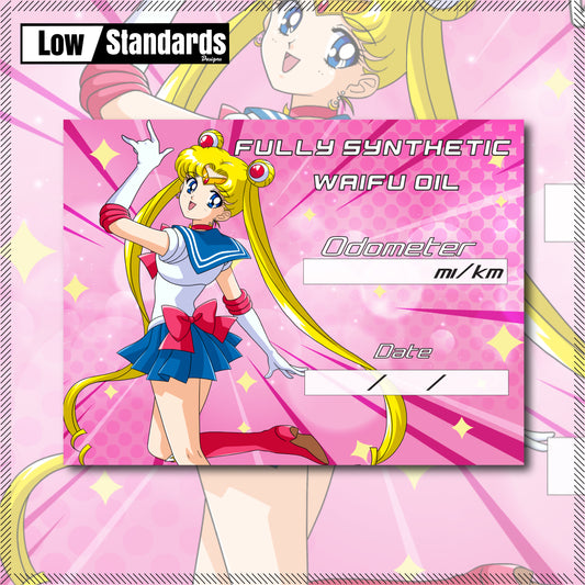 Sailor Moon Oil Change Sticker