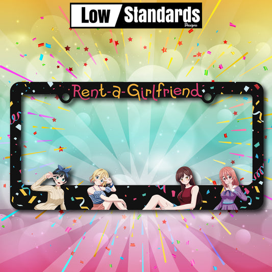 Rent A Girl Friend License Plate Frame