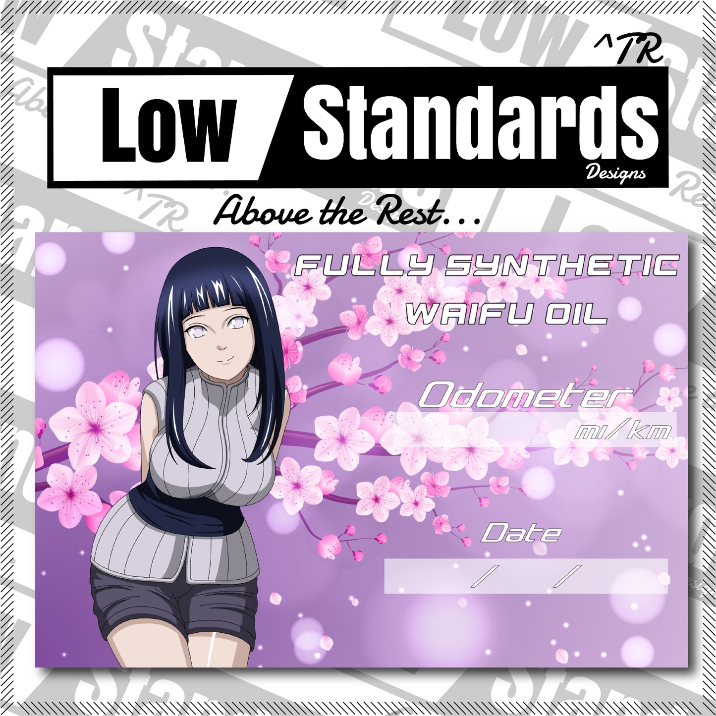 Hinata Oil Change Stickers
