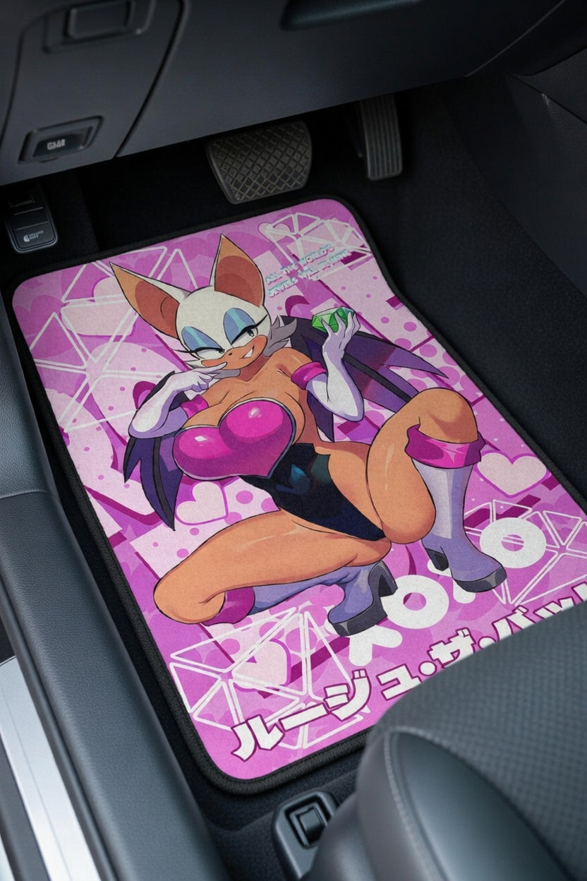 Anime Waifu Car Mats Rouge the Bat