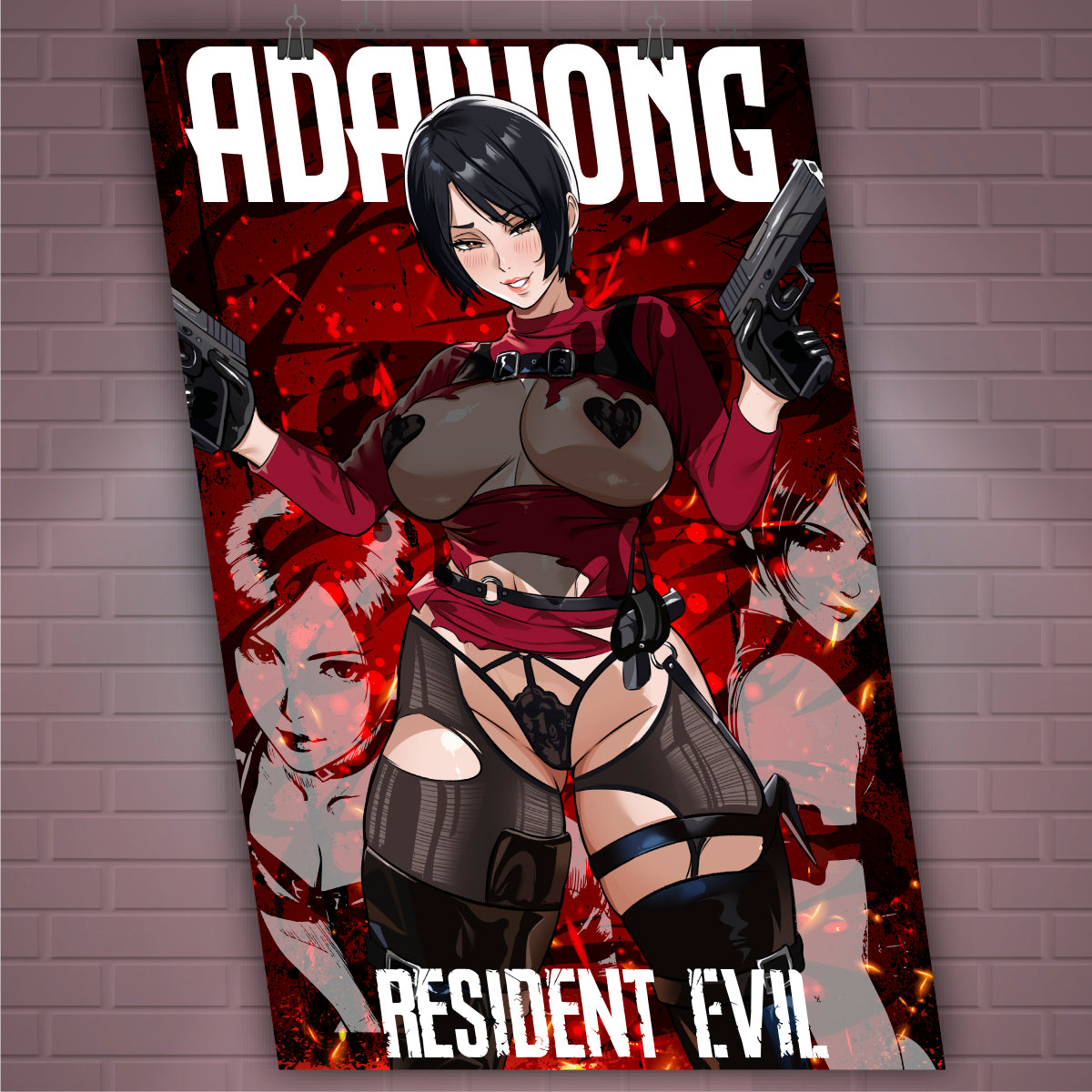 Anime Waifu Ada Wong Girl Poster / Wall Banner