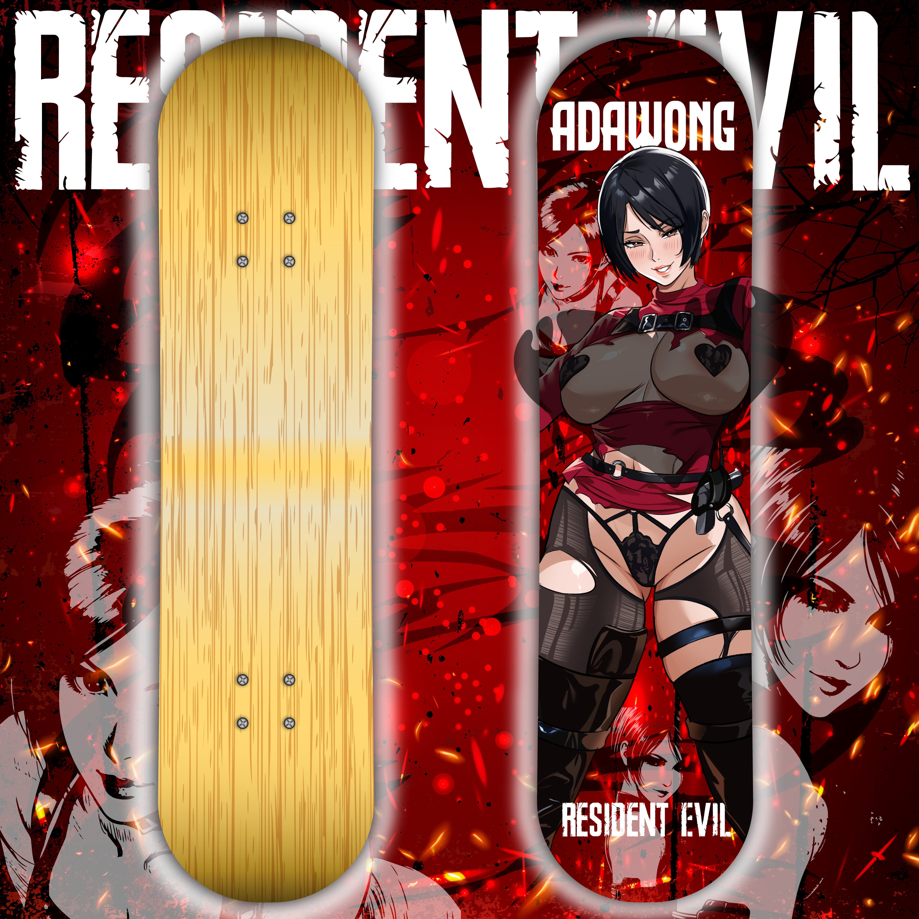Anime Waifu Skate Deck Ada Wong