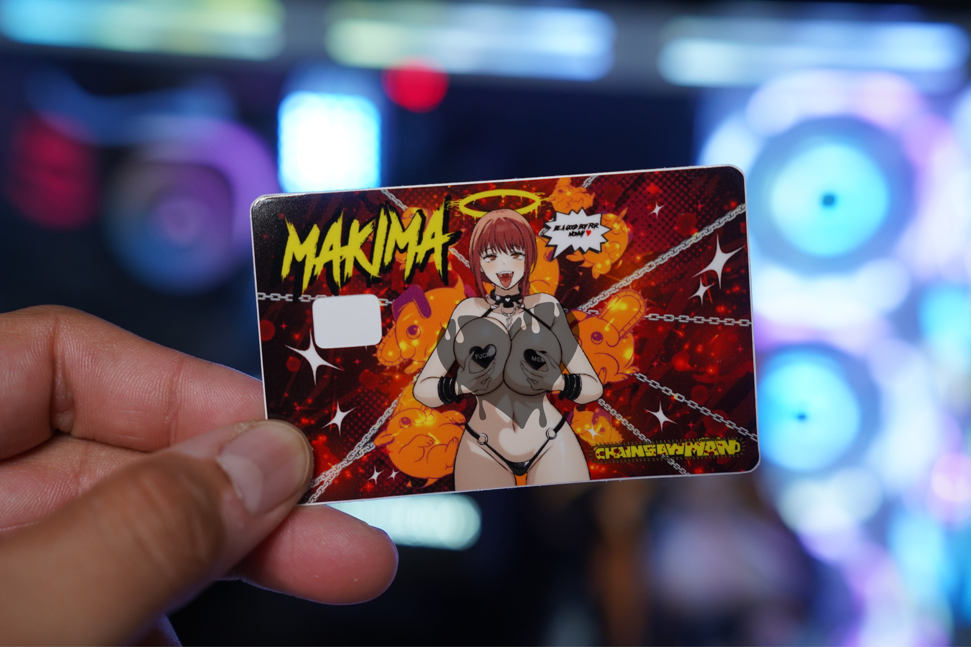 Credit Card Skin Ahegao Makima