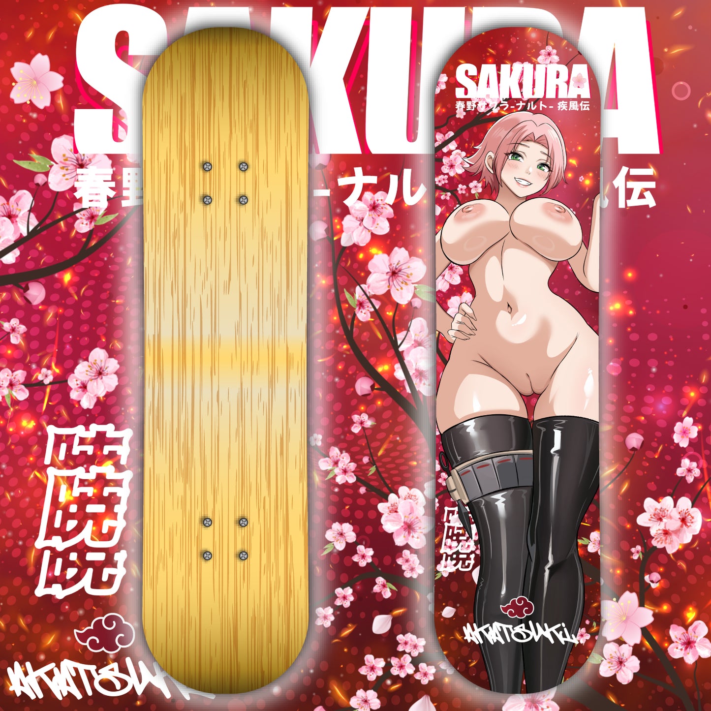 Akatsuki Sakura <3 Skate Deck