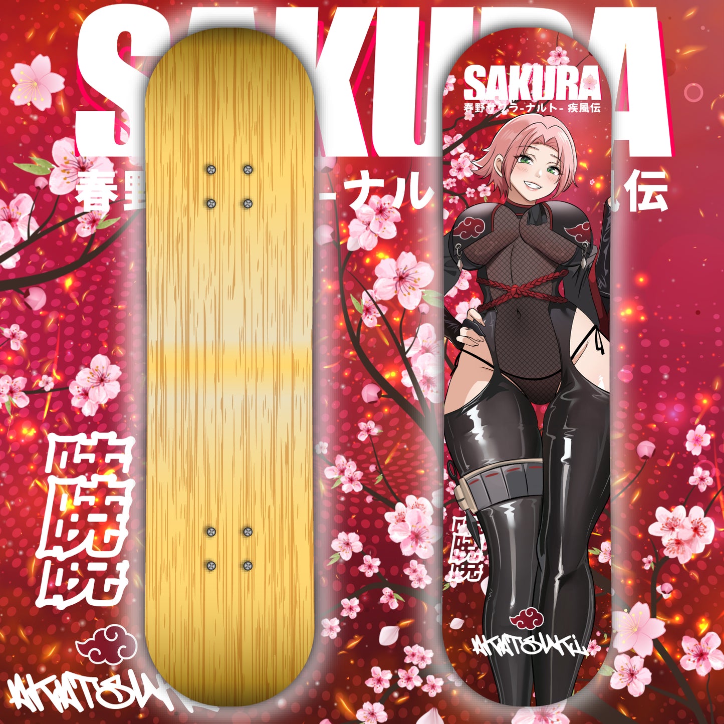 Akatsuki Sakura <3 Skate Deck