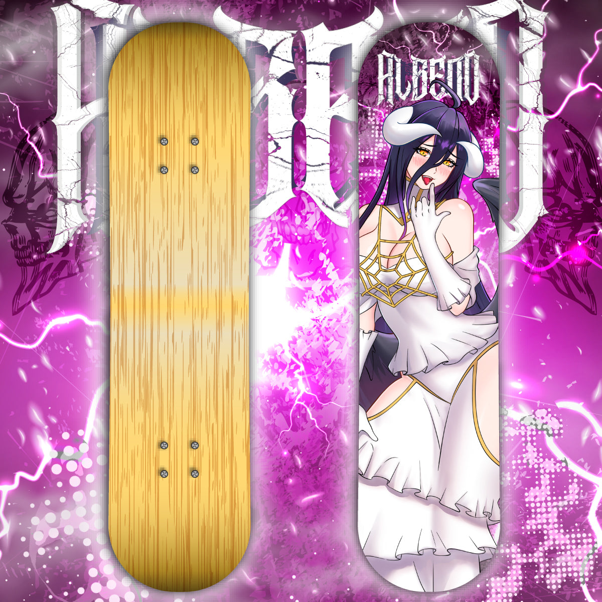 Anime Waifu Skate Deck Albedo