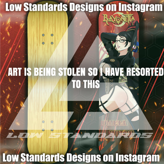 Bayonetta Skate Deck