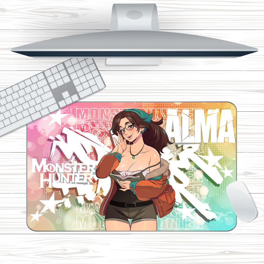 Anime Waifu Monster Hunter Alma Mousepad