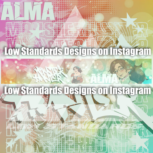 Alma <3 MHW Windshield Banner