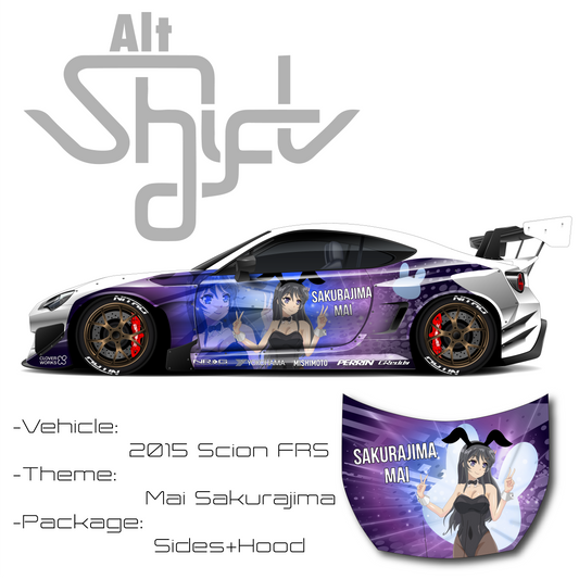 Mia Universal Itasha Hood and Sides Wrap Design Files