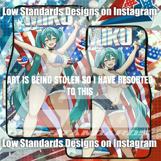 American Miku <3 Car Mats