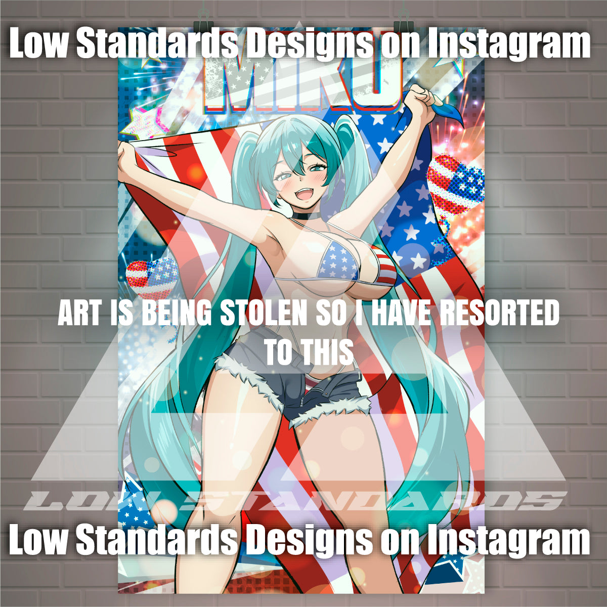 American Miku <3 Poster / Wall Banner