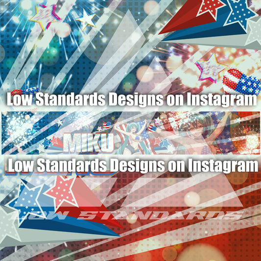 American Miku <3 Windshield Banner