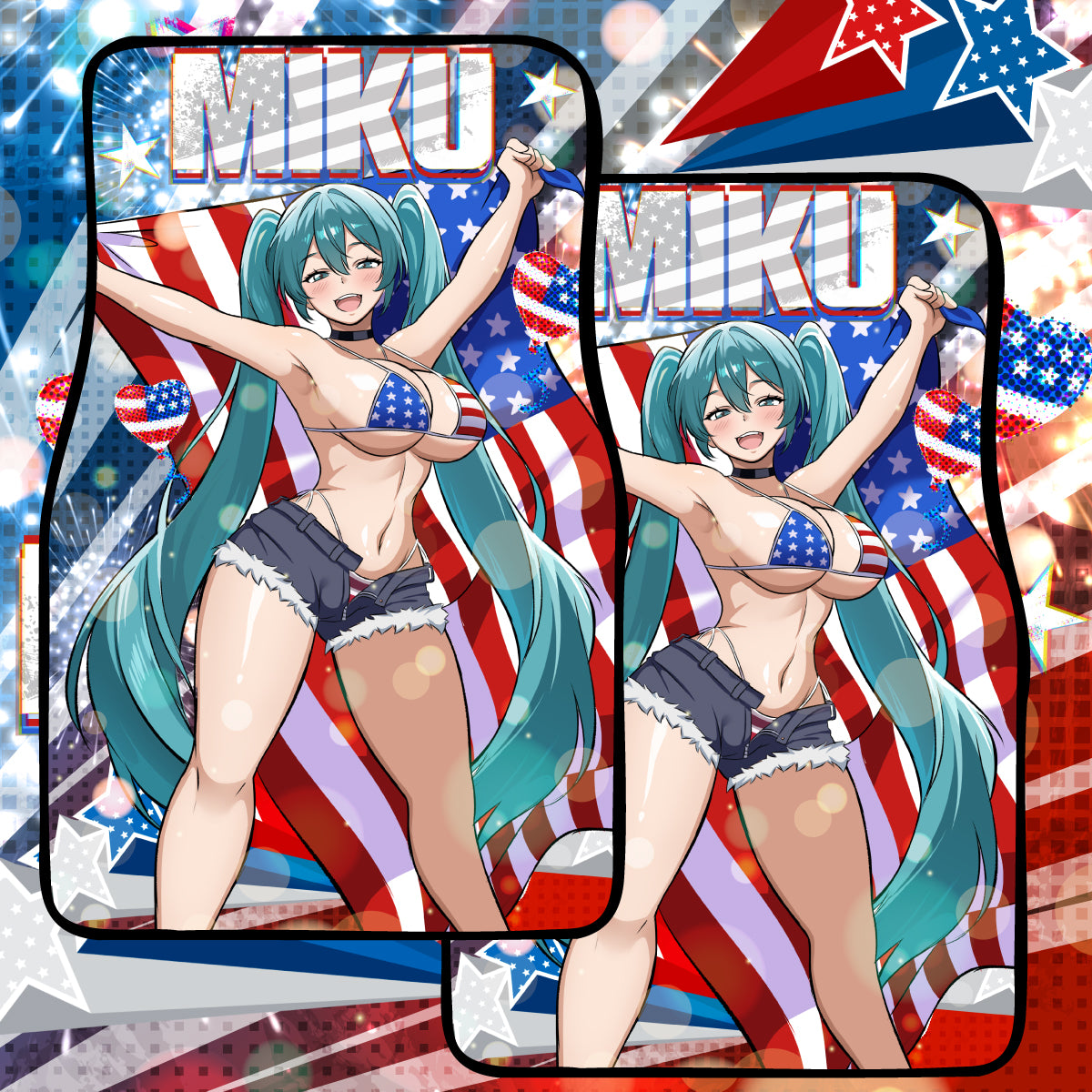 Anime Waifu Car Mats American Hatsune Miku