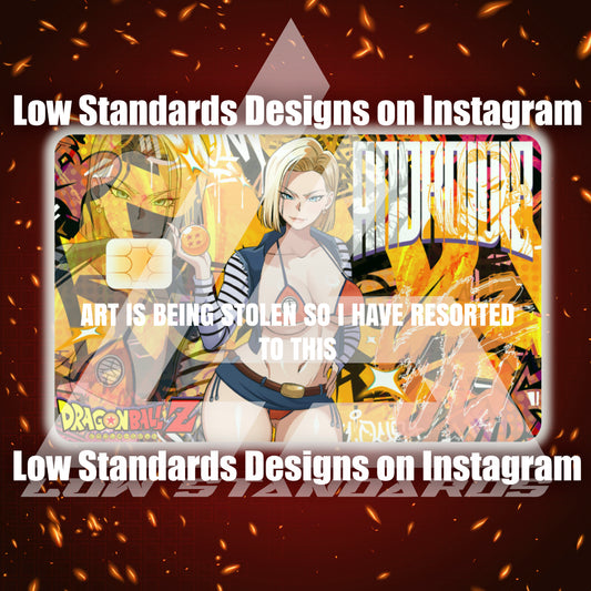 Andriod 18 Credit Card Skin