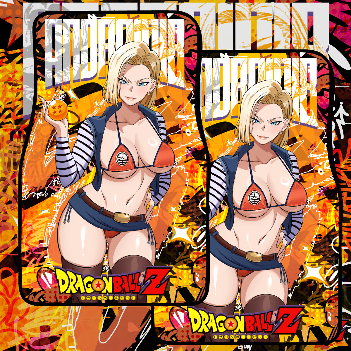 Anime Waifu Car Mats Android 18