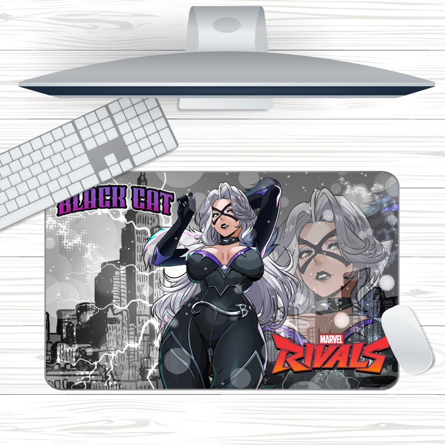 Anime Waifu Black Cat Mousepad