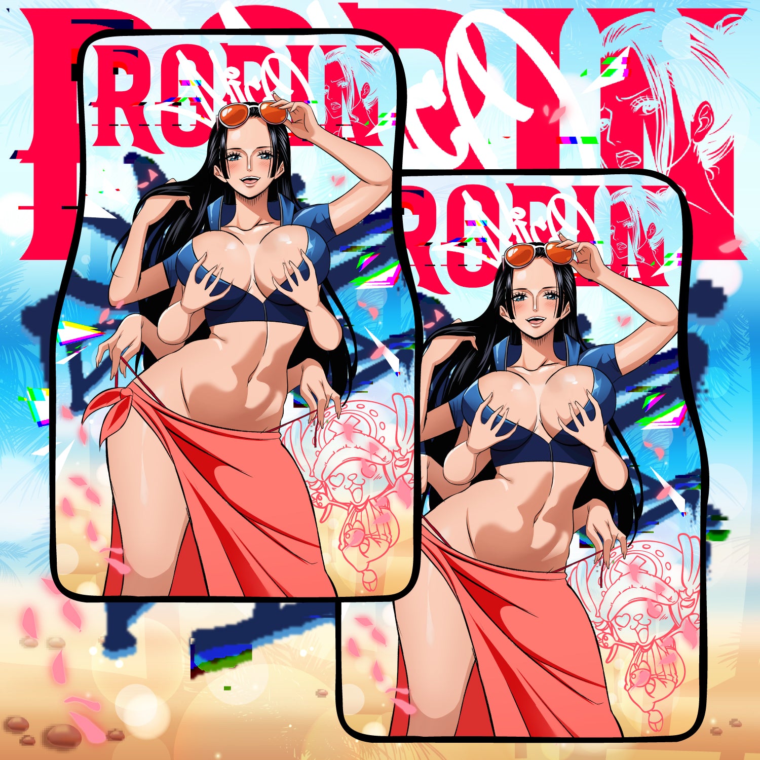 Anime Waifu Car Mats Nico Robin