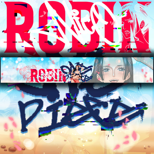 Beach Babe Nico Robin Windshield Banner
