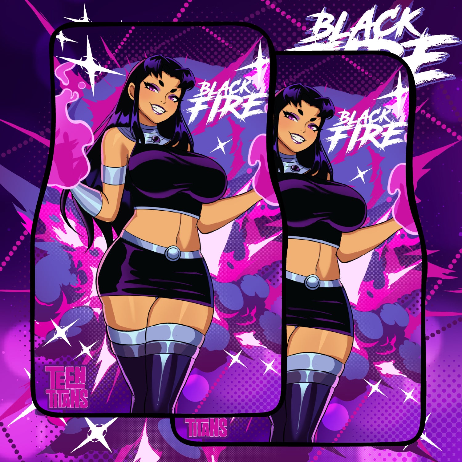 Anime Waifu Car Mats Blackfire