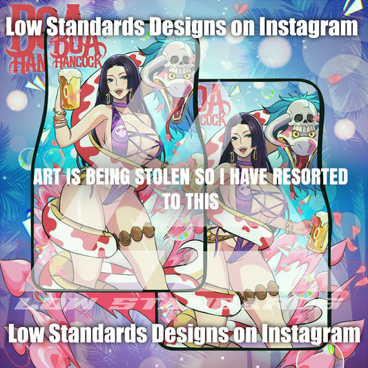 Beach Babe Boa Hancock Car Mats