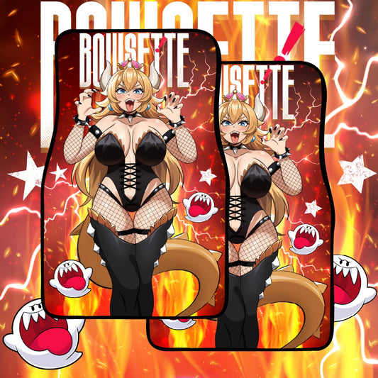 Seductive Bowsette Car Mats