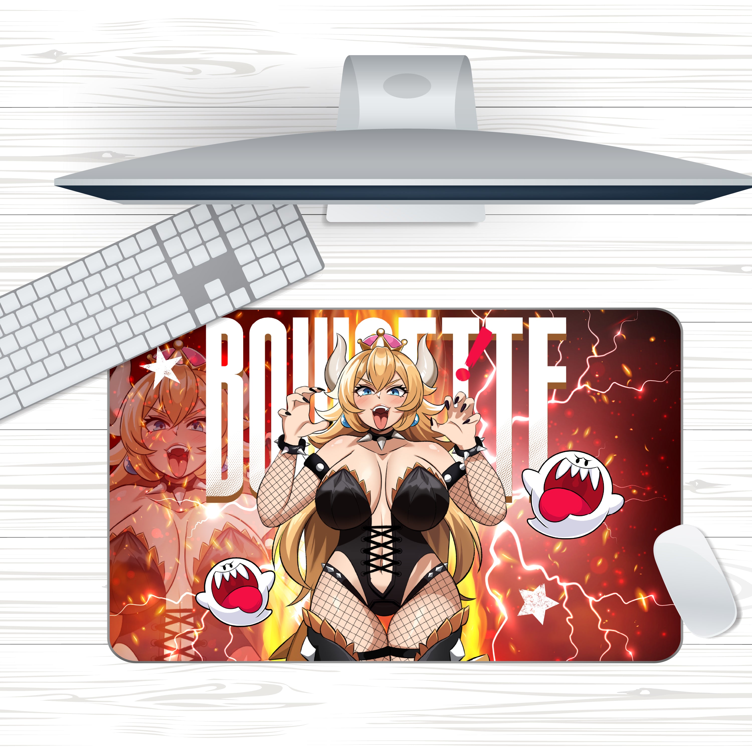 Anime Waifu Bowsette Mousepad