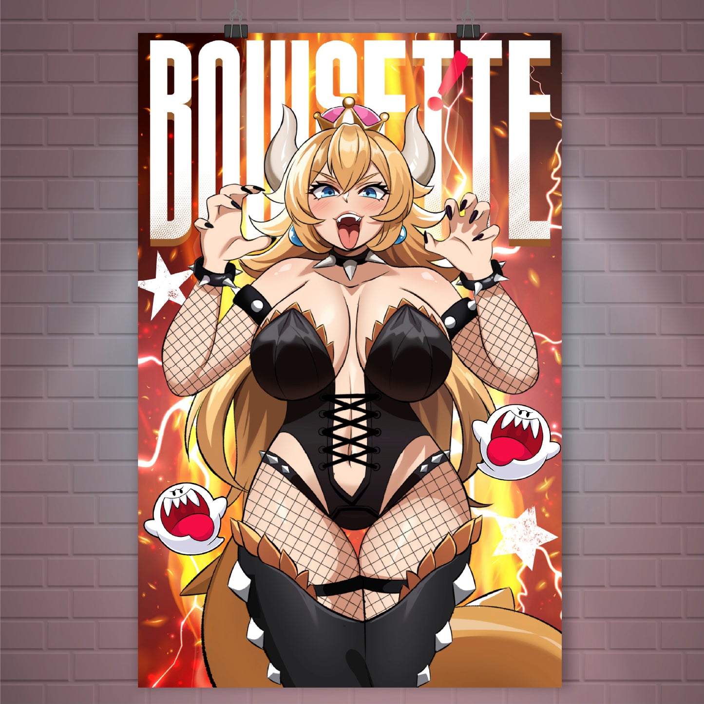 Seductive Bowsette Poster / Wall Banner