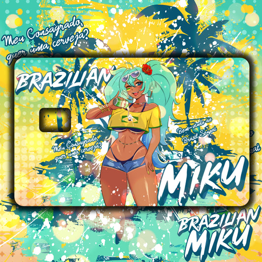 Brazilian Miku Credit Card Skin