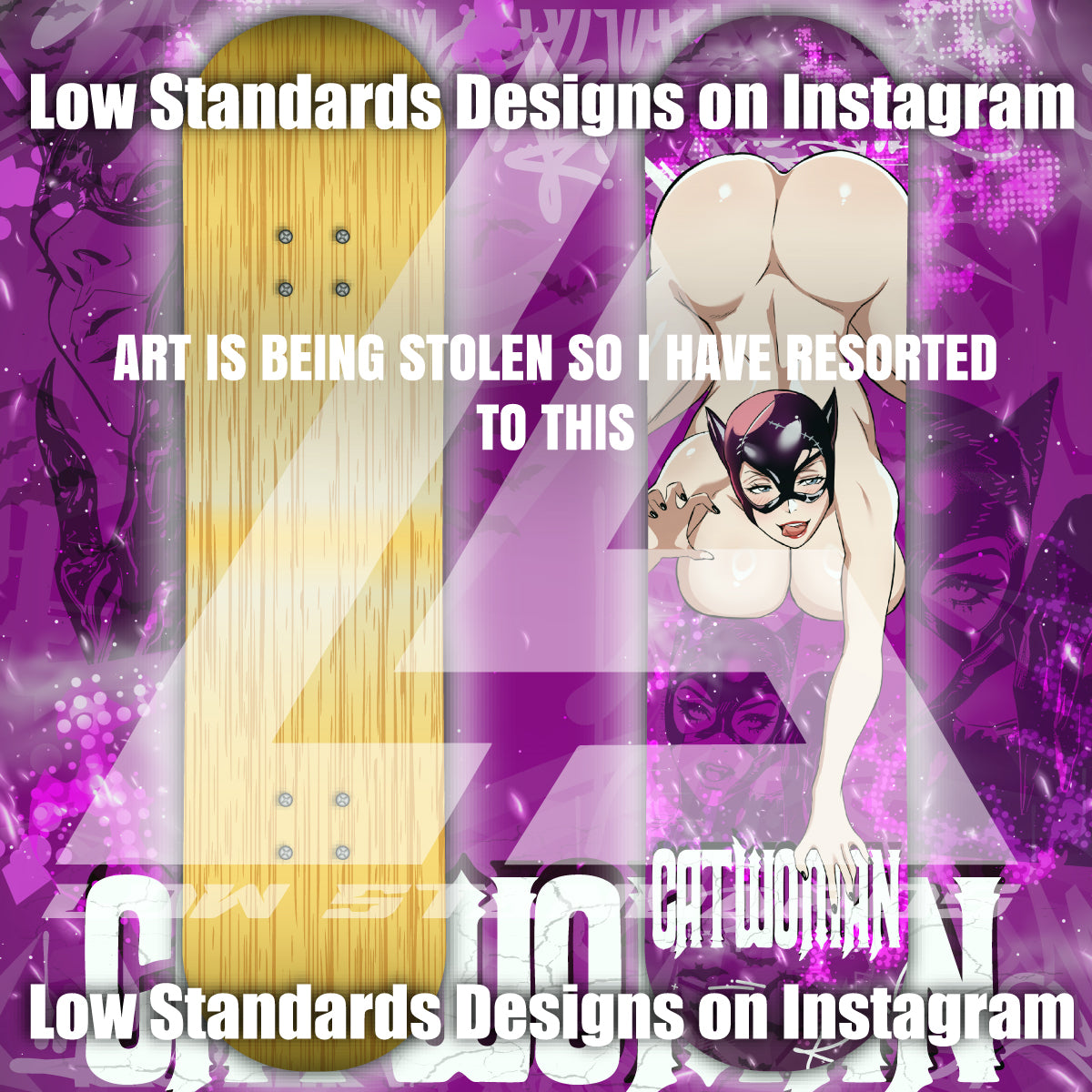 Seductive Catwomen Skate Deck