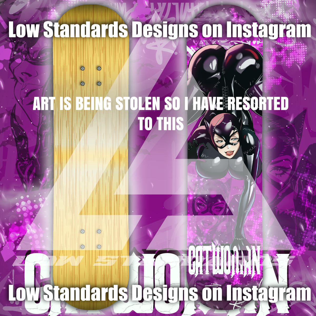 Seductive Catwomen Skate Deck