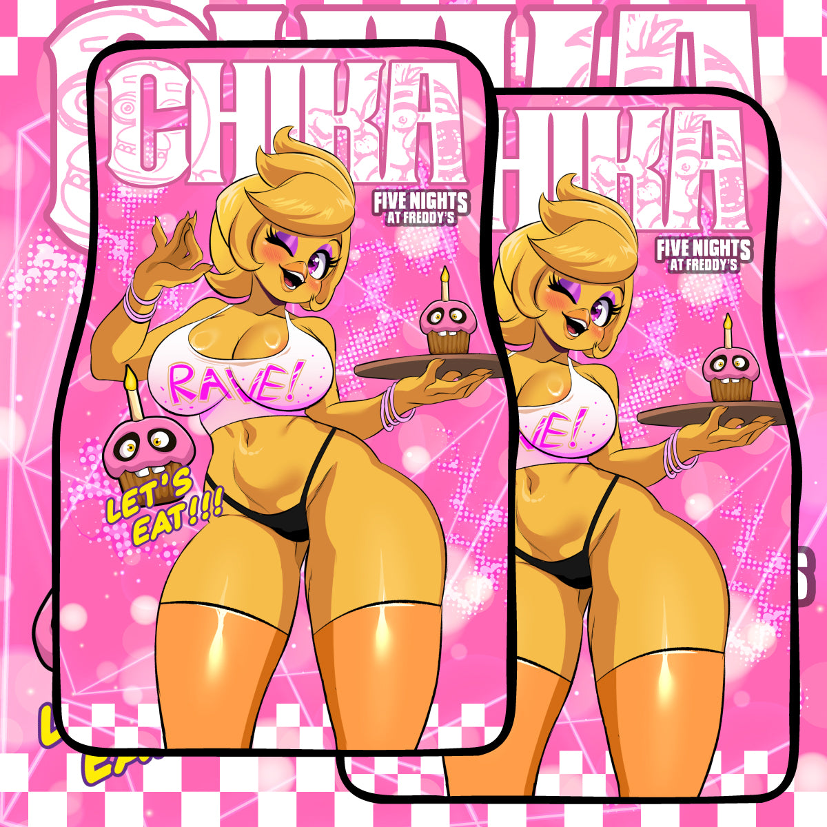 Anime Waifu Car Mats Chika