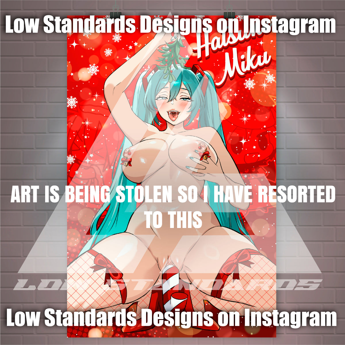 Christmas Miku <3 Poster / Wall Banner