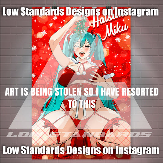 Christmas Miku <3 Poster / Wall Banner