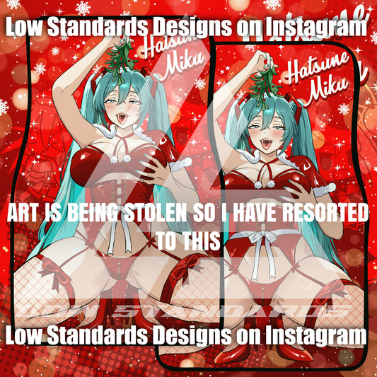 Christmas Miku <3 Car Mats
