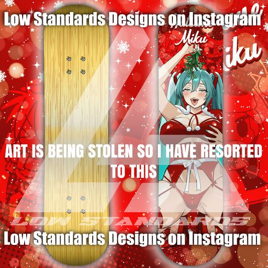 Christmas Miku <3 Skate Deck