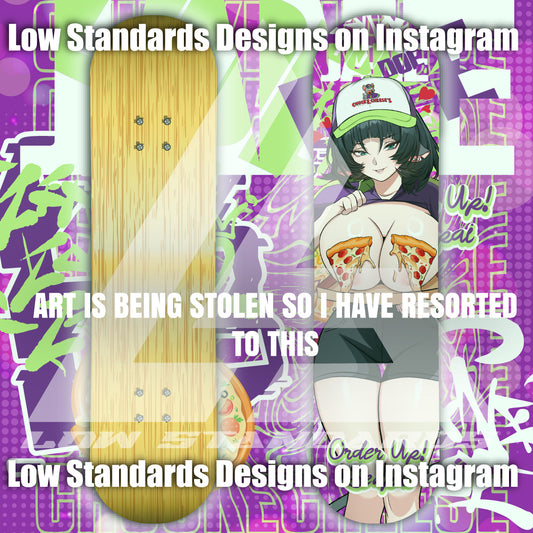 Chuck E Cheese Jane Doe Skate Deck