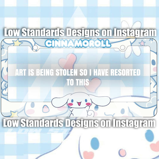 Cinnamoroll License Plate Frame