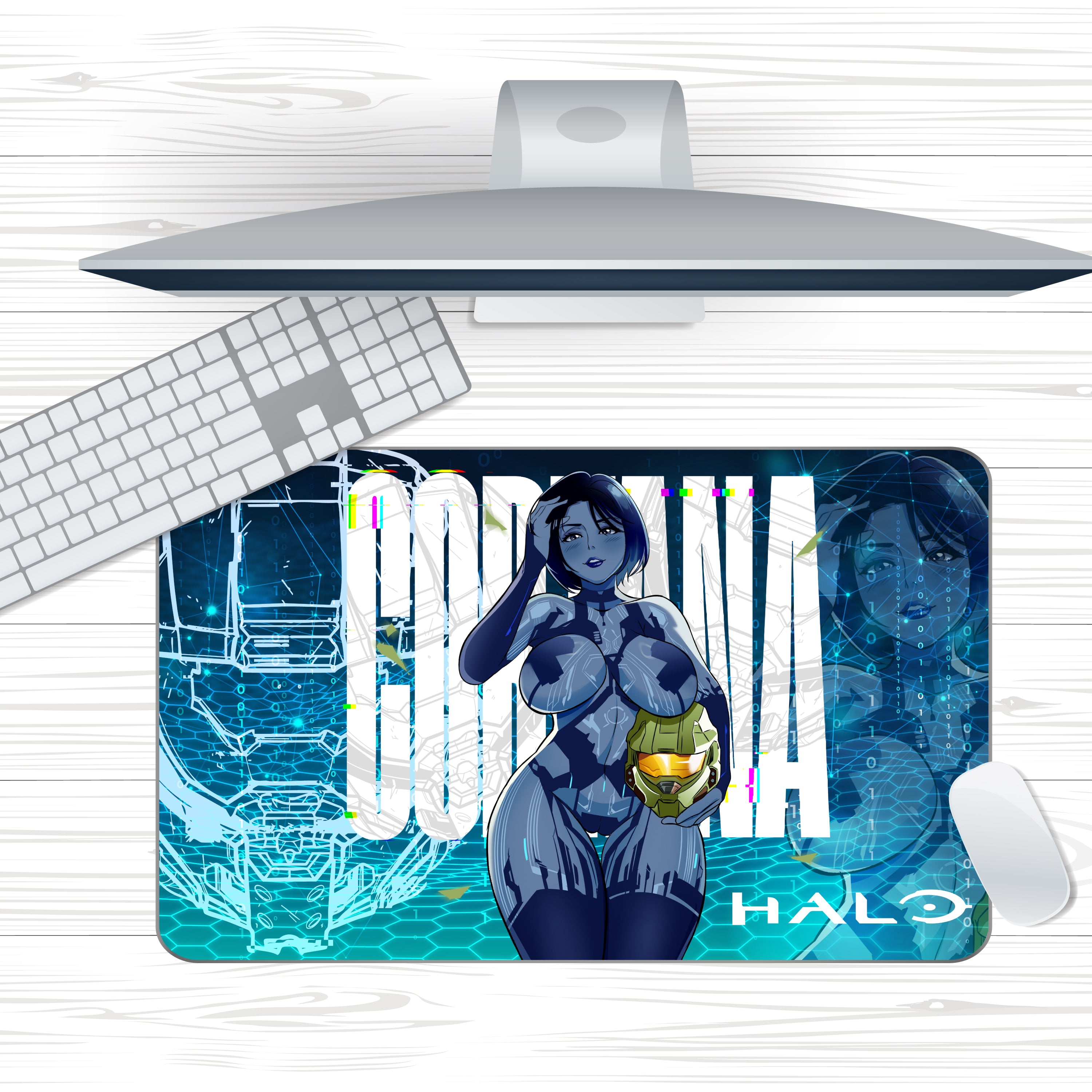 Anime Waifu Cortana Mousepad