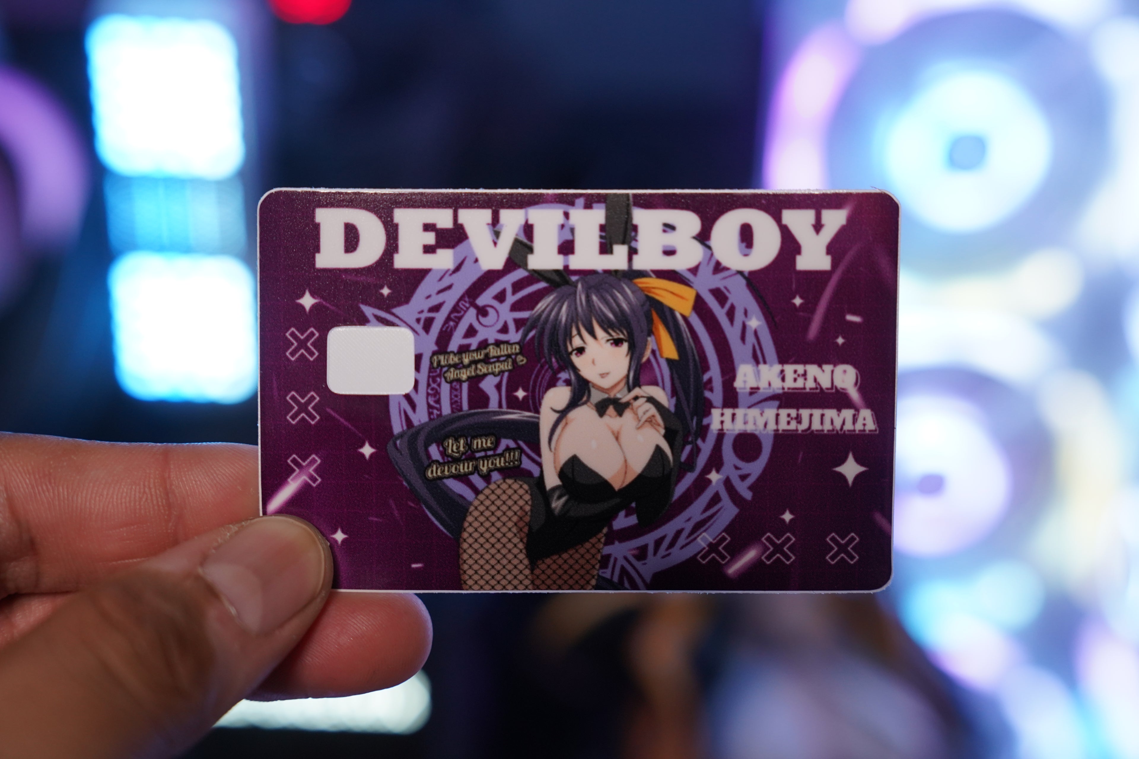 Credit Card Skin Devil Boy Akeno