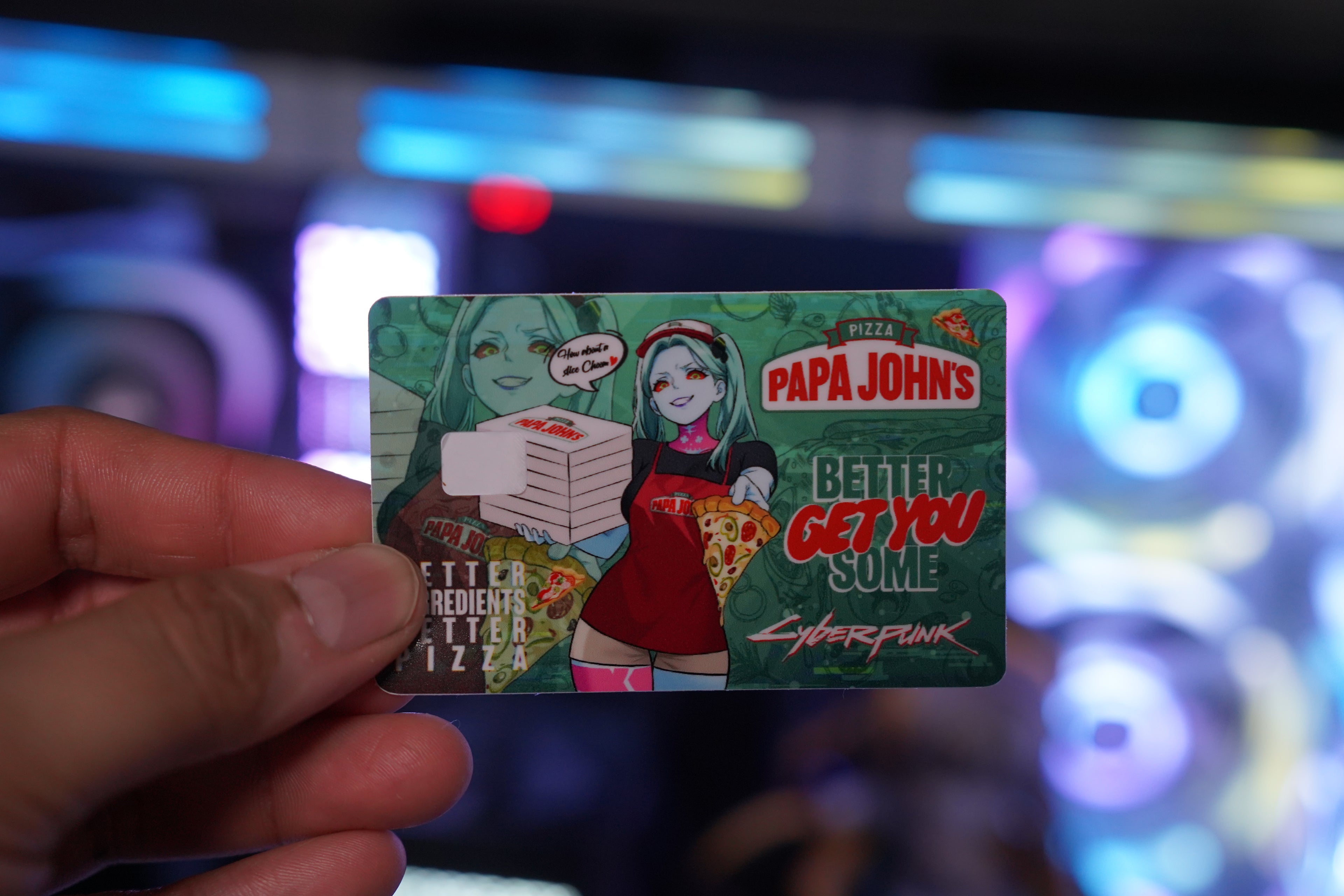 Credit Card Skin Pizza Rebecca