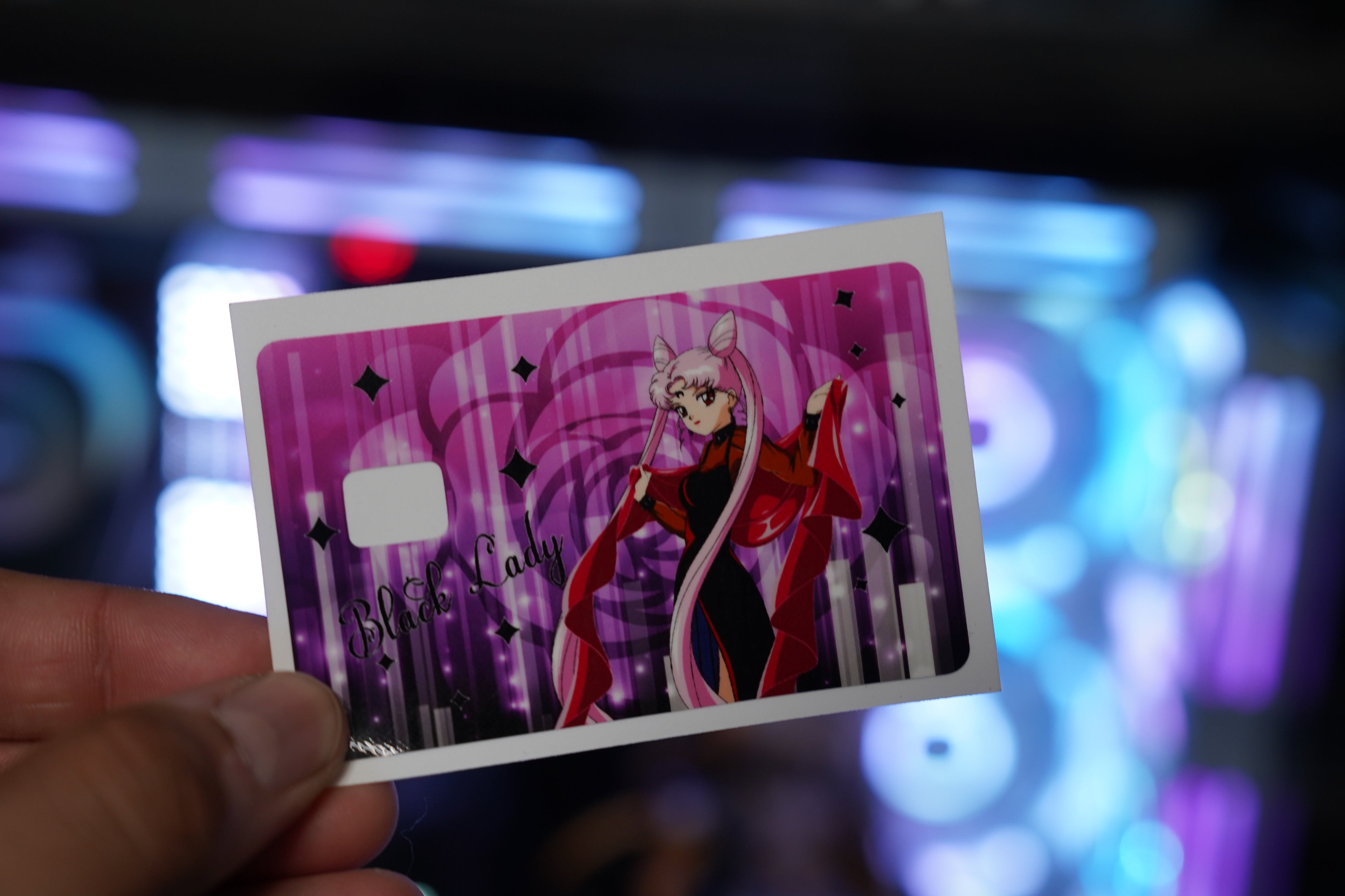 Credit Card Skin Black Lady
