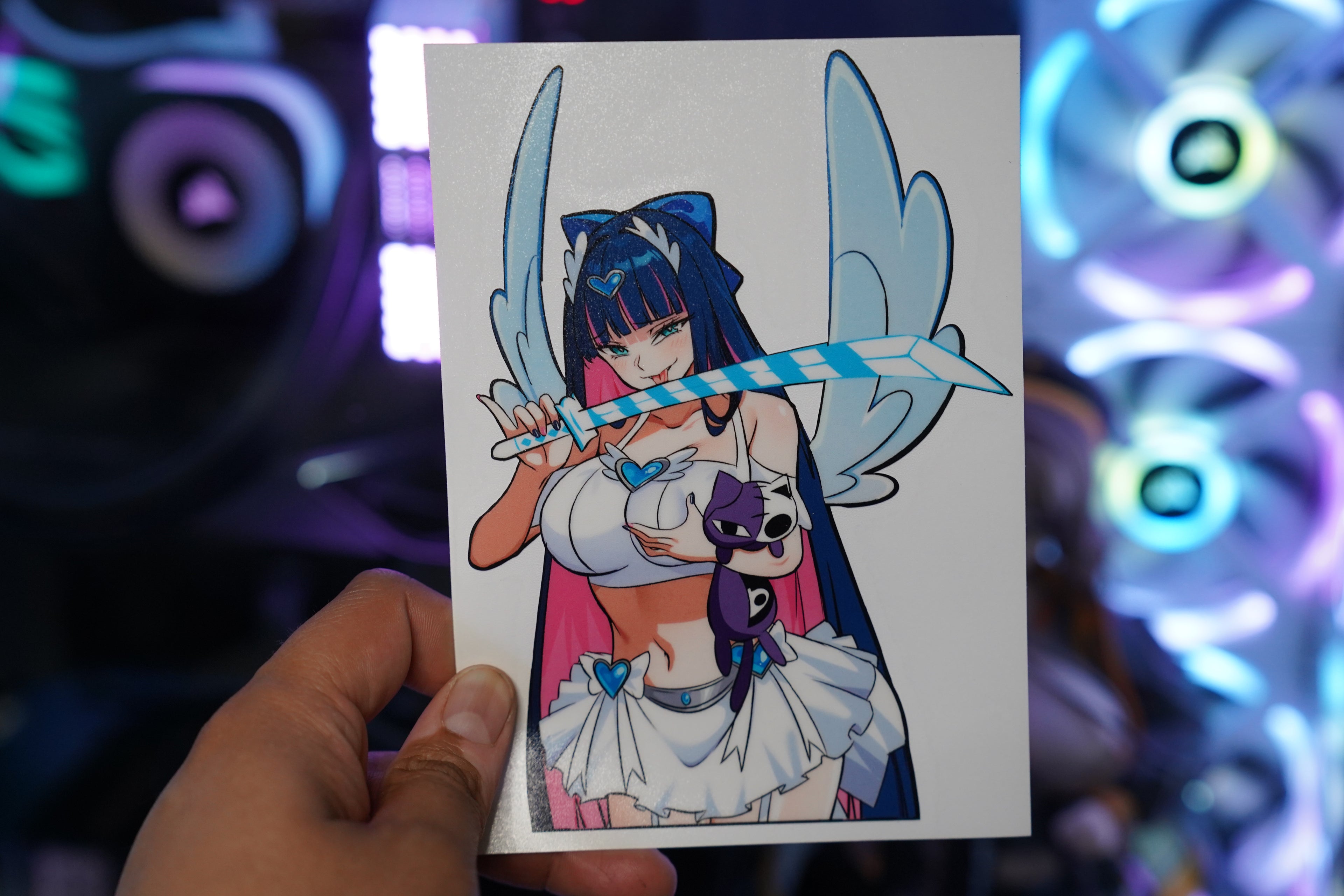 Anime Waifu Stocking Decal #132