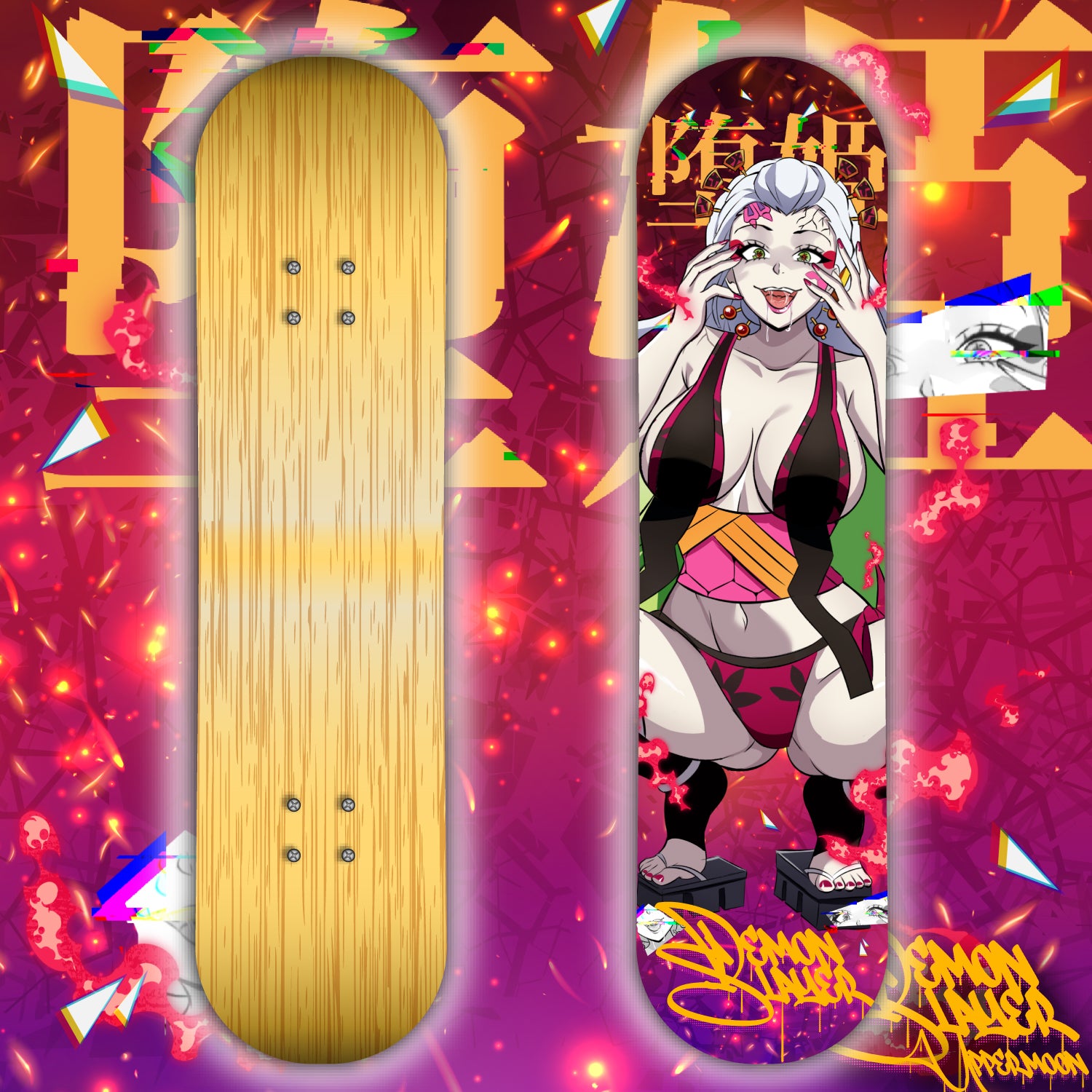 Anime Waifu Skate Deck Daki