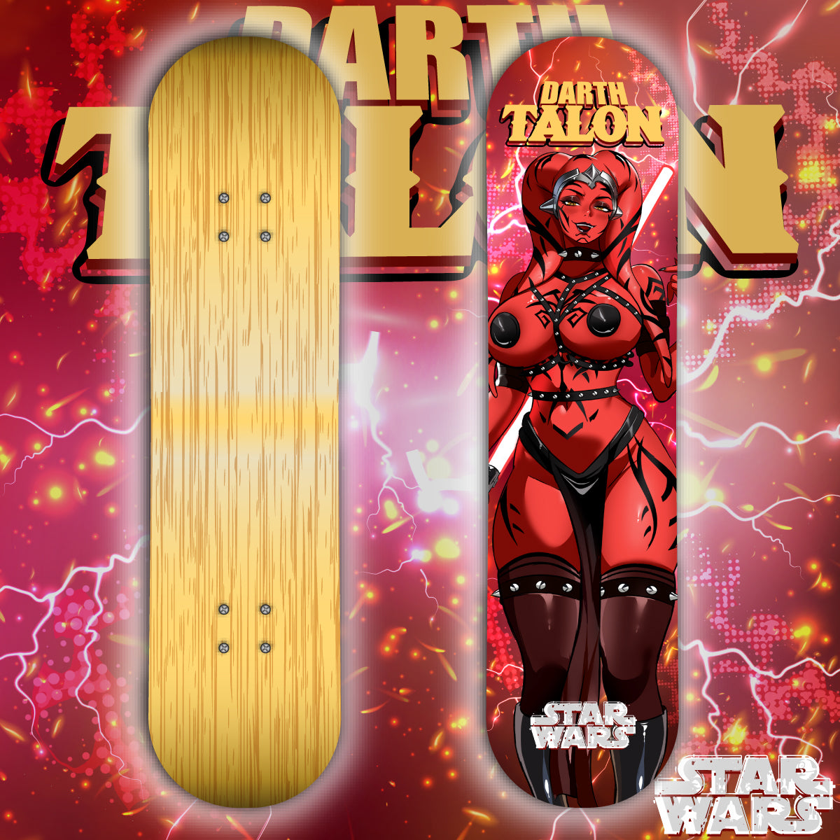 Anime Waifu Skate Deck Darth Talon